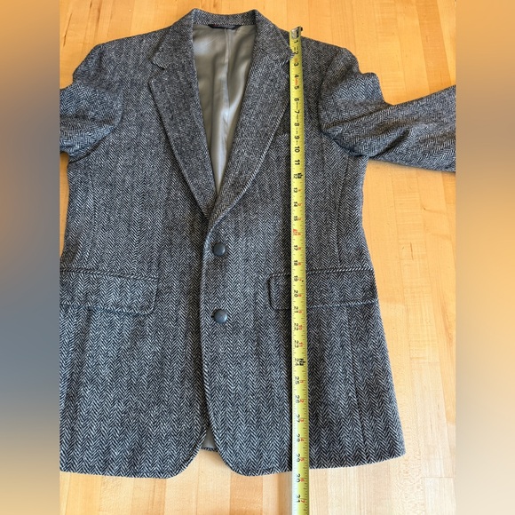 HARRIS TWEED Vintage Hand Woven Scotland Wool Sports Coat Jacket Blazer 39R - Picture 13 of 13